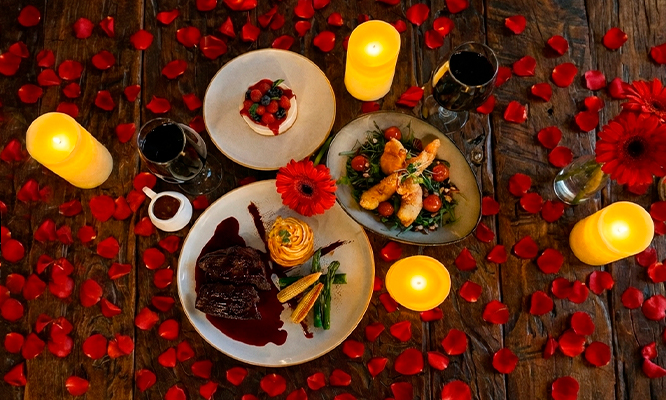 Cena romántica de San Valentín en Naia Hotel Miraflores